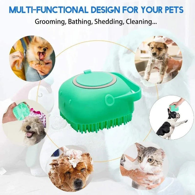 brosse à shampoing pour chien